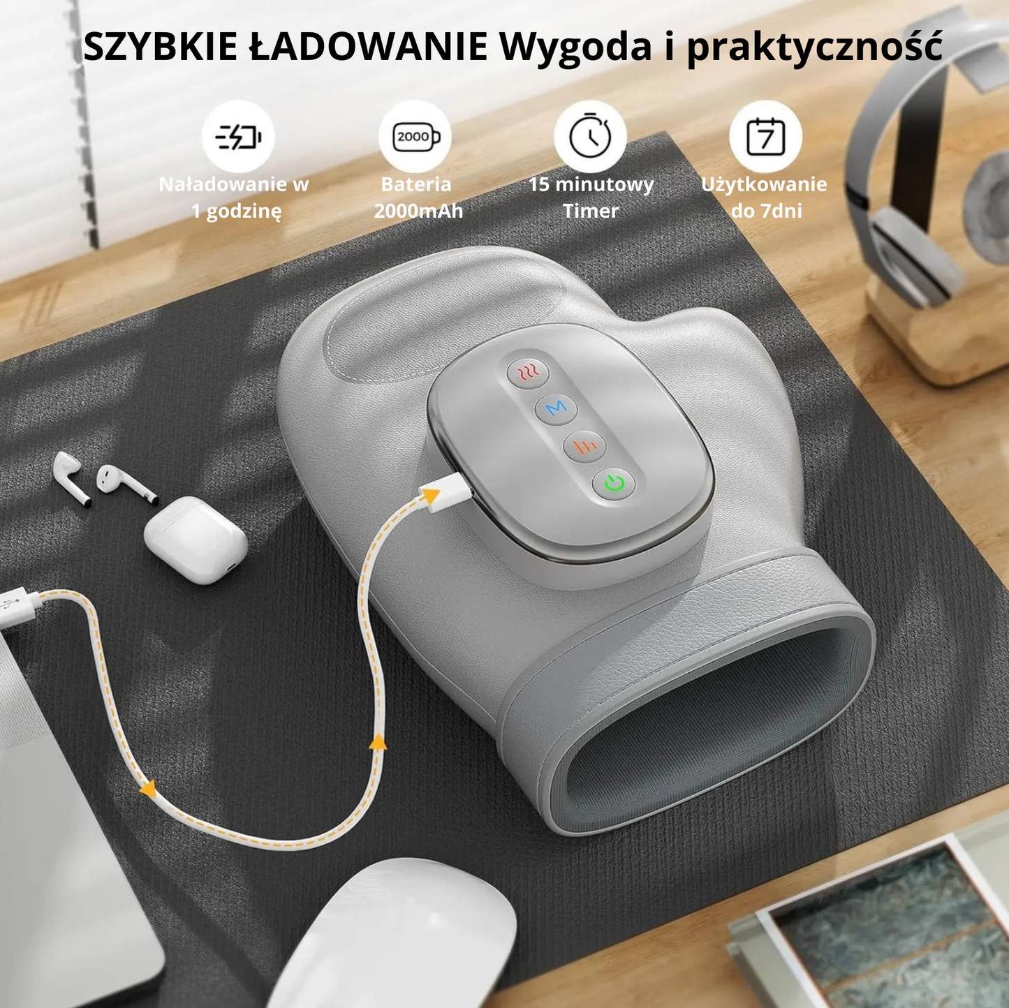 Inteligentny Masażer do rąk z funkcją grzania K-H3RO