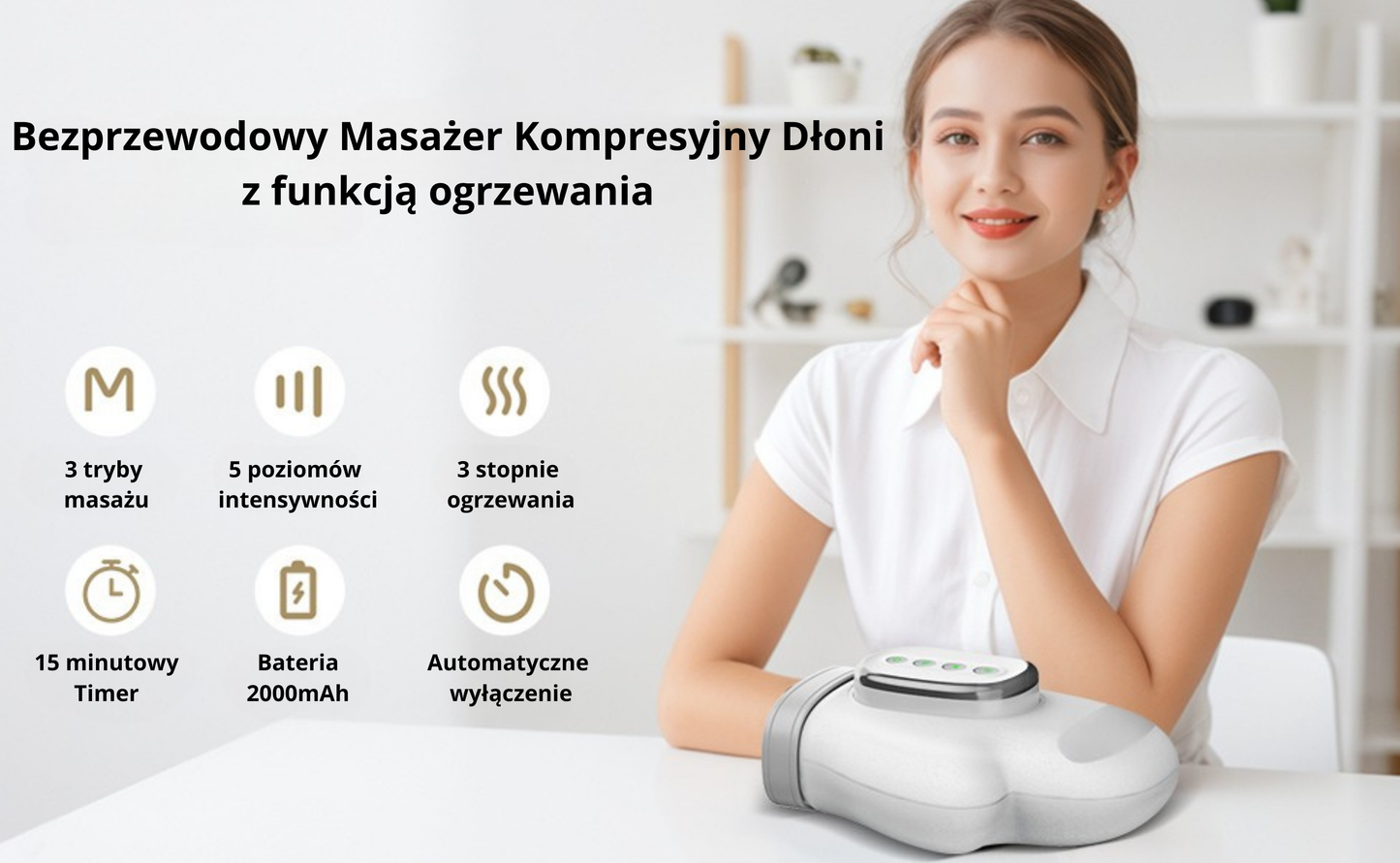 Inteligentny Masażer do rąk z funkcją grzania K-H3RO